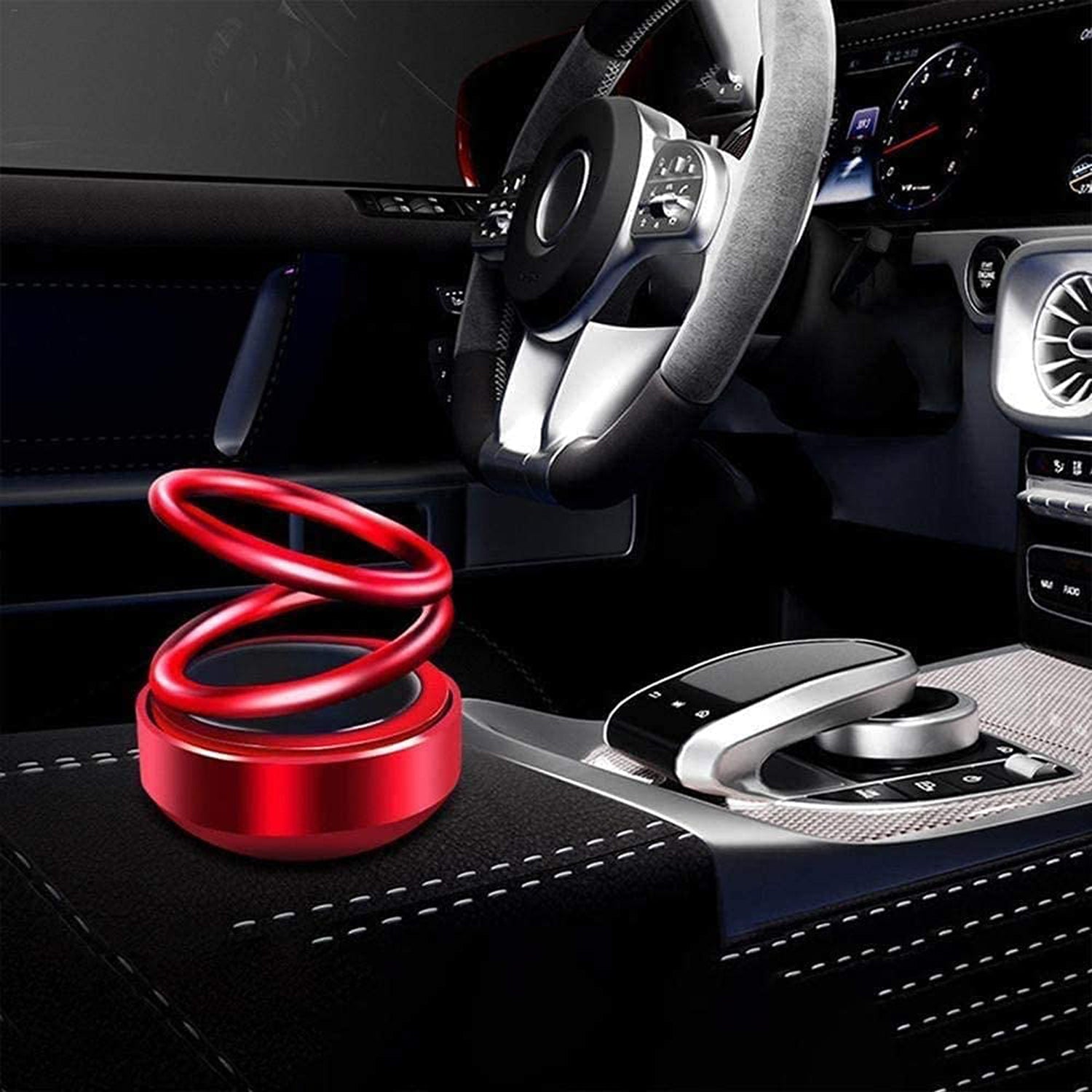 6319 Solar Power Car Aroma Diffuser 360°Double Ring Rotating Design, Car Fragrance Diffuser, Car Perfume Air Freshener for Dashboard Home Office DeoDap 6319 Solar Power Car Aroma Diffuser 360°Double Ring Rotating Design, Car Fragrance Diffuser, Car Perfume Air Freshener for Dashboard Home Office DeoDap